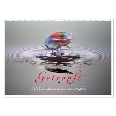 Getropft (Wandkalender 2027 DIN A3 quer), CALVENDO Monatskalender