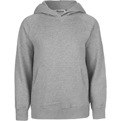 Neutral Kinder Bio Kapuzen Sweater Hoodie O13101 sport grey 128/134
