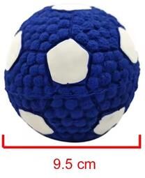Inspire Curations Natural Latex Squeaky Dog Ball For Fetch Training And Chewing large football