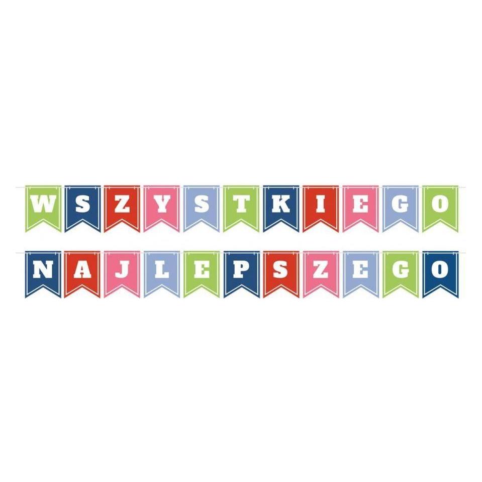 GoDan Happy Birthday Flaggengirlande 2x400cm (1 Stk.) (48985630)