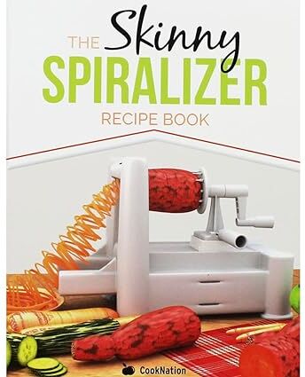 Bell & Mackenzie Publishing The Skinny Spiralizer Recipe Book by CookNation - Low Calorie Spiralizer Recipes For One, All Under 500 Calories - Paperback Cookbook