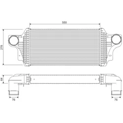 Ladeluftkühler VALEO 818377 für Mercedes-Benz M