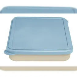 Pronappe 66109I 5x Mehrweggeschirr, Menüschale mit 2 Fächern und Deckel, biobasierte Materialien Beige