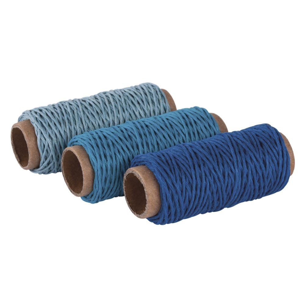 Rayher Kordeln 1 mm x 12 m blau Töne 53925000