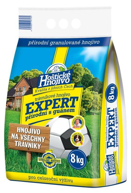 Nohel Garden Meststof HOŠTICKÉ EXPERT, natuurlijke meststof voor gazons met guano, 8 kg