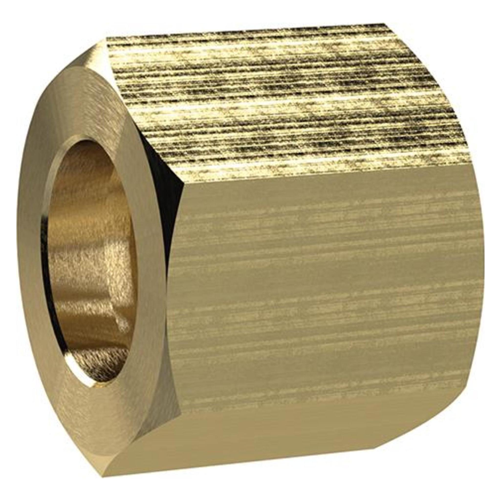 Riegler Überwurfmutter Messing 6-kant G1/4" für Tülle Schlauch-Innen-Ø (G1/4") (4047322514989)