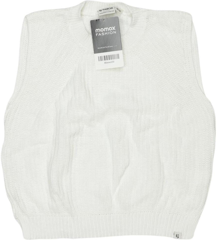 Garcia Mädchen Pullover, Weiß, Gr. EU 116, kein / Etikett - Second Hand