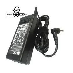 Acer Original NTB Adapter 65W 19V AC 5.5x1.7 mm (ohne Netzkabel) (65 W), Notebook Netzteil, Schwarz