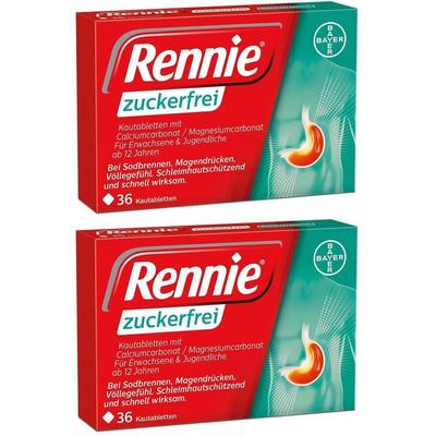 Rennie zuckerfrei Kautabletten 2x 2x36 St