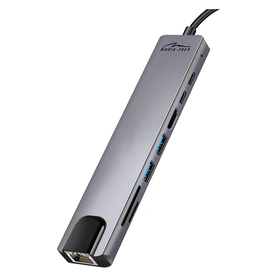 Media-Tech MT5046 (USB-C, 8 Ports) (MT5046)