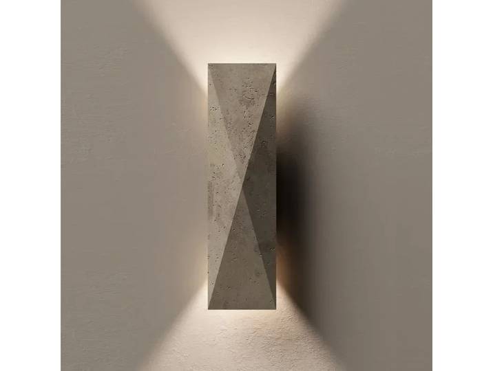 Applique murale d'extérieur en travertin jaune, style japonais, pour salon, chambre à coucher, décoration, luminaires LED