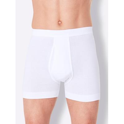 Schlüpfer SCHIESSER, Herren, Gr. 6, 1 Stk., Doppelripp, weiß, 100% Baumwolle, Unterhosen