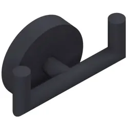 Giese Gifix Uno Doppelhaken 33048-14 mit 2 Haken, schwarz matt
