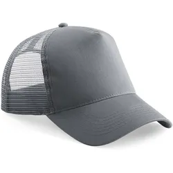 Beechfield Unisex 5-Panel Trucker Kappe Netz Cap B640 graphite grey/graphite grey one size
