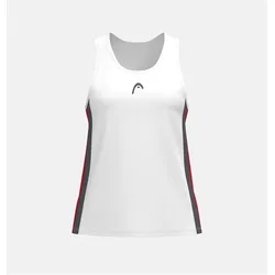 Head, Mädchen, Sportshirt, Club 25 Tank Top Mädchen Rot/Weiss (152), Rot, Weiss