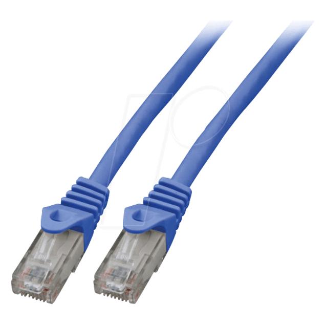 EFB Elektronik Patchkabel U/UTP, LSZH, CCA, AWG24/7 (U/UTP, CAT5e, 0.50 m) (K8110BL.0)
