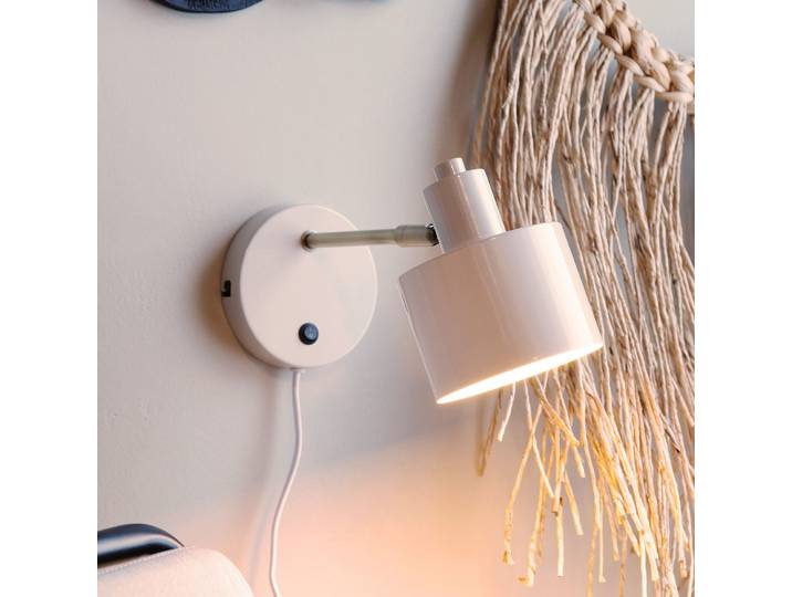 Applique murale Ocean Beige/Laiton - Dyberg Larsen - Salon / séjour - Design - Métal - Avec abat-jour
