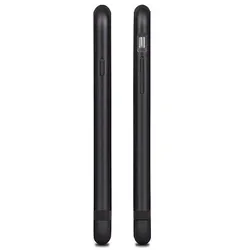 Moshi Luxe - metal bumper case for iPhone 8/7/SE - Black (Apple iPhone 7, Apple iPhone 8), Smartphone Hülle, Schwarz