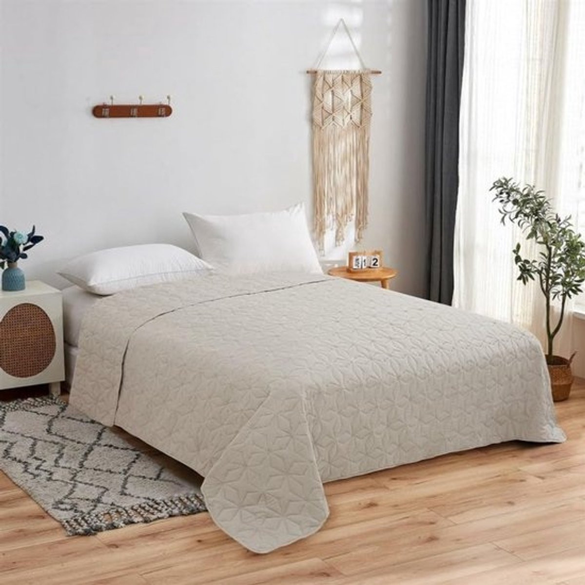 Dekbedhoes voor volwassenen 220 x 240 cm - Multifunctionele bedsprei voor het hele jaar