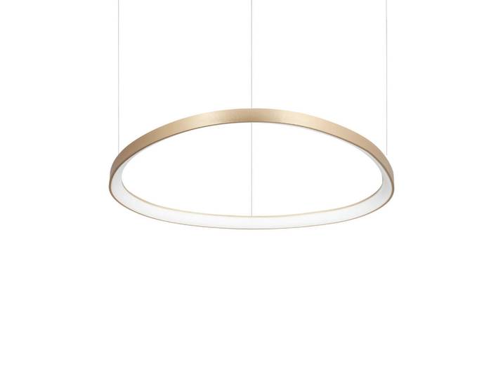 Ideal Lux Led-Hängeleuchte, Messingfarben, Metall, Kunststoff, 200 cm, Lampen & Leuchten, Innenbeleuchtung, Hängeleuchten, Pendelleuchten