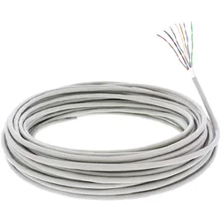 INLINE Telefon-Kabel 12-adrig, 6x2x0,6mm, zum Verlegen, 25m Ring
