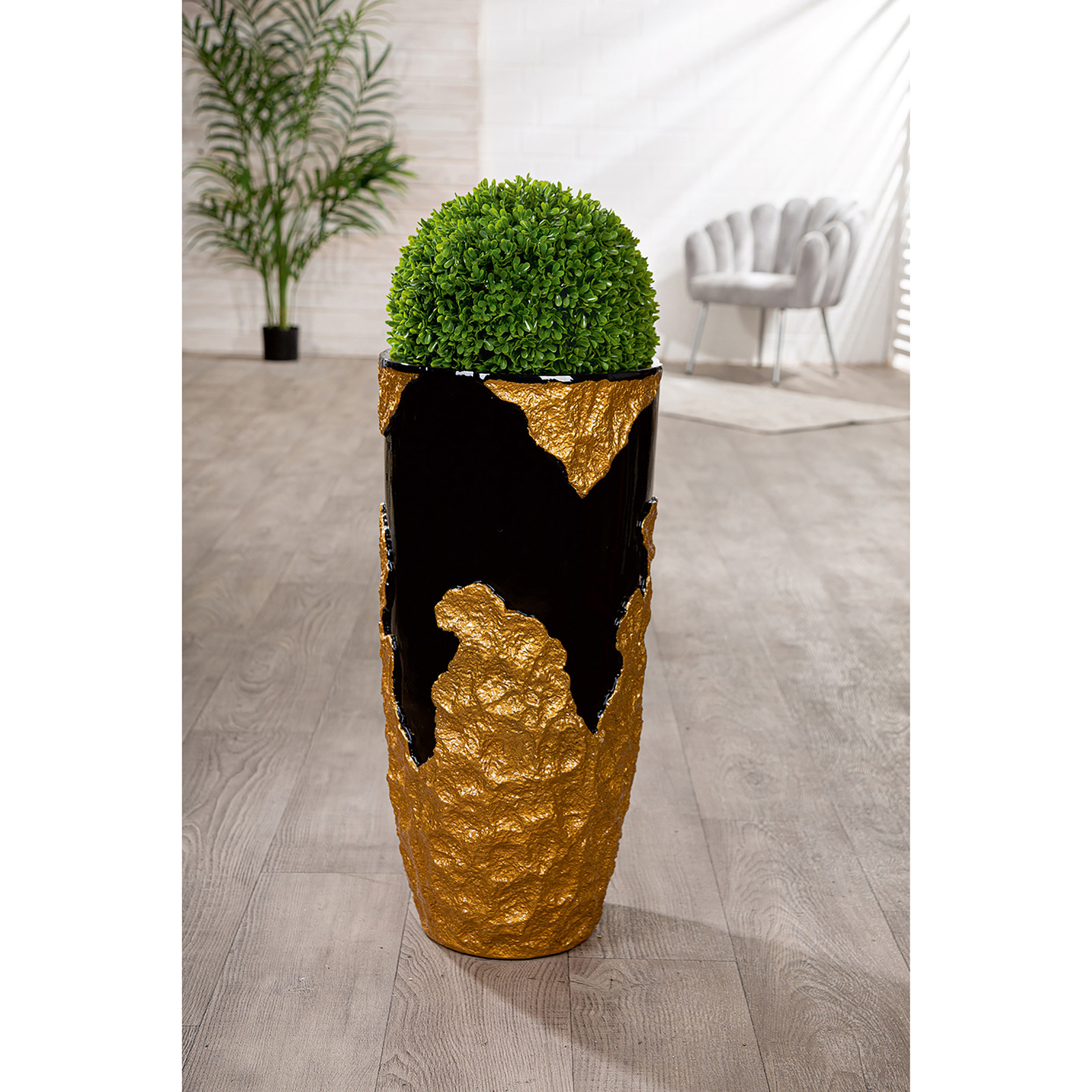 home24 Bloempot Famosa Goud Ø 33cm