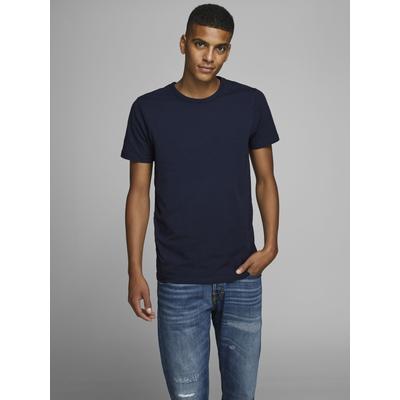 T-Shirt JACK & JONES "JJEBASIC mit schmaler Passform für jeden Tag", Herren, Gr. XS, blau (navy blau), Jersey, Obermaterial: 92% Baumwolle, 8% Elasthan, unifarben, schmal hüftlang, Rundhals, gerader Abschluss, Shirts T-Shirt, unifarben, modisch,...
