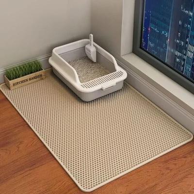 Inspired Finds CleanStep Large Waterproof Double Layer Cat Litter Mat yellow 21.65x29.53in