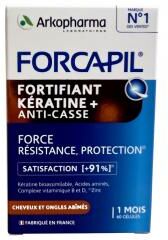 Arkopharma Forcapil Fortifiant Kératine+ Cheveux et Ongles 60 Gélules - Pot 60 gélules