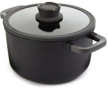 BergHOFF Leo Stone+ Non-stick Ceramic Stockpot With Glass Lid, Recycled Cast Aluminum