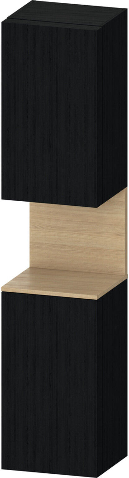 Duravit Hochschrank Qatego 40x36x1760cm, 2 T, An li, Ei Natur/Ei sw (QA1346L30160000)