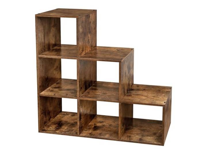 VASAGLE Traplegplank, Boekenkast met 6 Kubussen, Staande Plank
