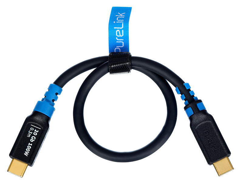 PureLink FI-U400-003 USB-C Cable 0.3m nero
