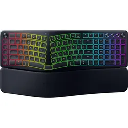 RAZER Pro Type Ergo Wireless Split Ergonomic RGB Keyboard, schwarz, LEDs RGB, USB/Bluetooth, DE