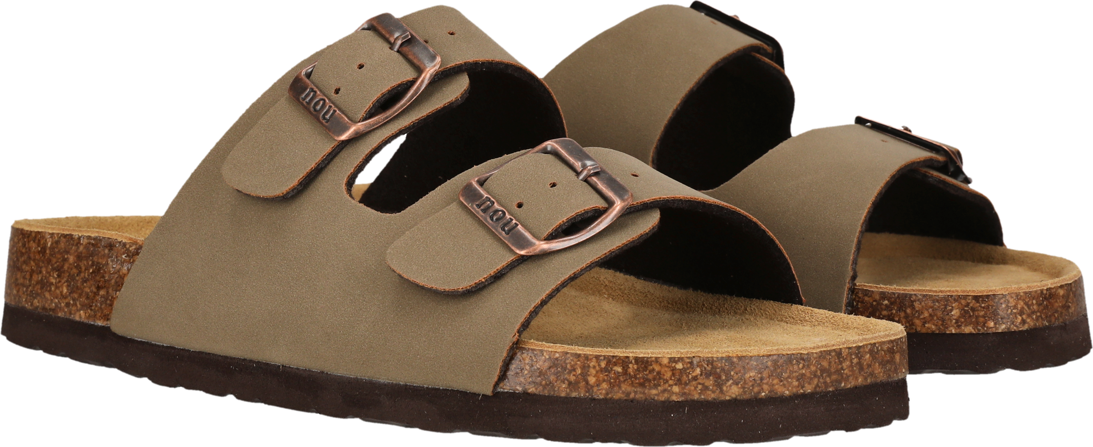 Sandale NOU "WHITEHILL W CORK SANDAL V2", Damen, Gr. 39, braun (timber wolf), Synthetik, Schuhe Sandale timber wolf 39