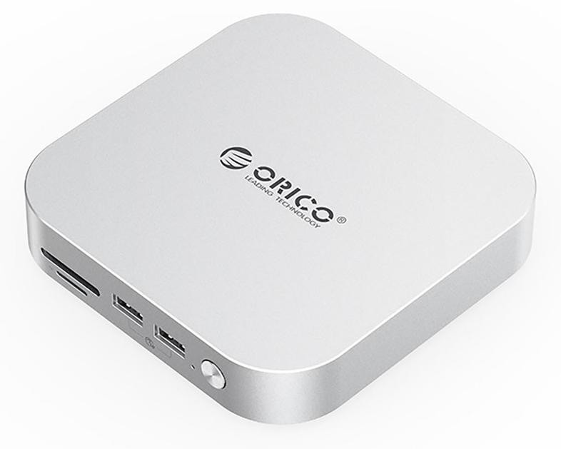Orico MiniLink 9-in-1 Dockingstation met M.2 SSD-schijfslot - Zilver