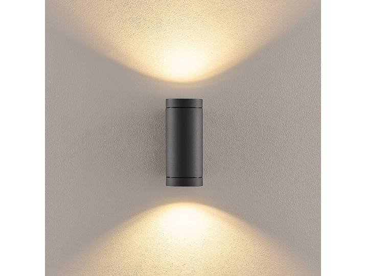Deko-Light Aussenwandleuchte ShoreLine Pro Round, dimmbar, schwarz, Aluminium, Modern, Wandleuchte außen