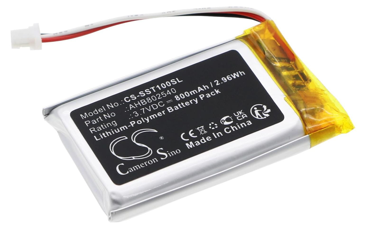 Dripio Accu 800mAh 3,7V Li-Po compatibel met Sena SP105 SP88 Spider ST1