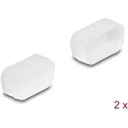 Delock Staubschutz für D-Sub 9 / D-Sub 15 VGA Stecker 2 Stück transparent