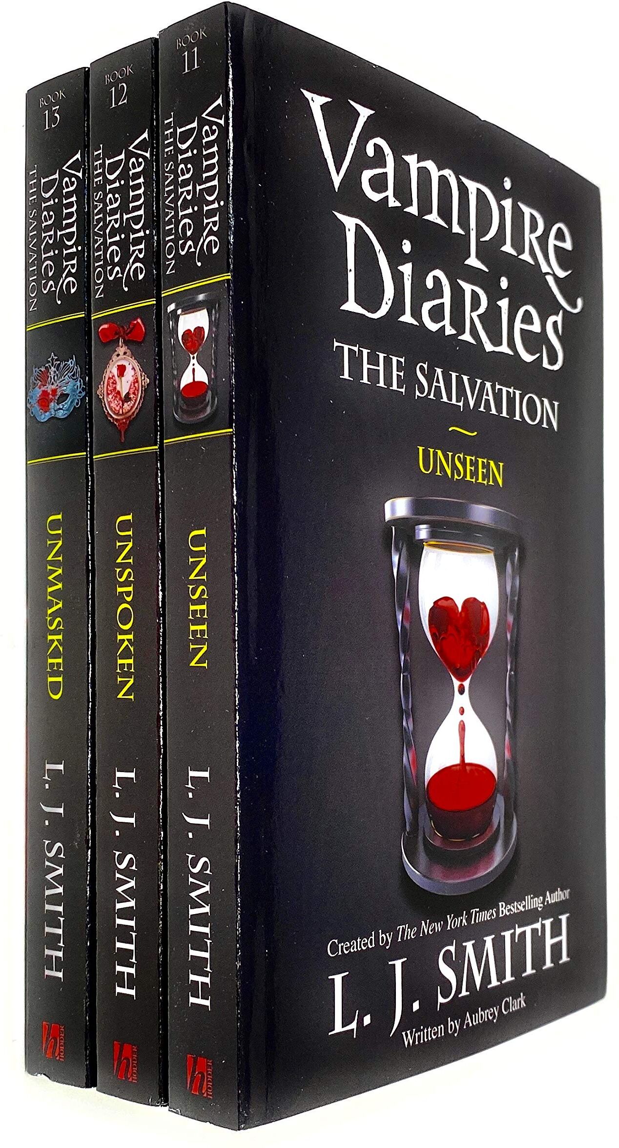 Hodder Children's Books Vampire Diaries The Salvation Collection 3 Books Set by L J Smith - Unseen, Unspoken, Unmasked - Paperback - Young Adult 12+