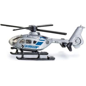 siku Fluggerät 0807 Polizei-Hubschrauber, aus Metall/Kunststoff, Länge 7 cm