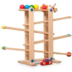 Coemo Kugelbahn aus Holz 7 mobile Teile