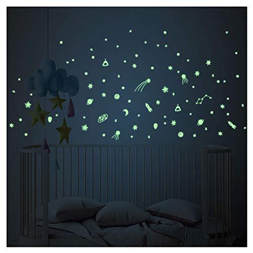 Astren Lichtgevende Fluorescerende Wandstickers voor Volwassenen, 35 x 35 cm