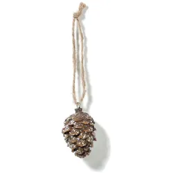 Christbaumschmuck Tannenzapfen Figur 5cm Keramik Braun