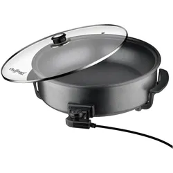 Cheffinger Pizzaofen 42cm 1500W antihaft, Tischgrill, Schwarz