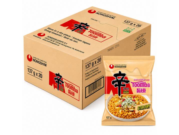 Nongshim Shin Ramyun Toomba 137 g x 20 instant noedels doos