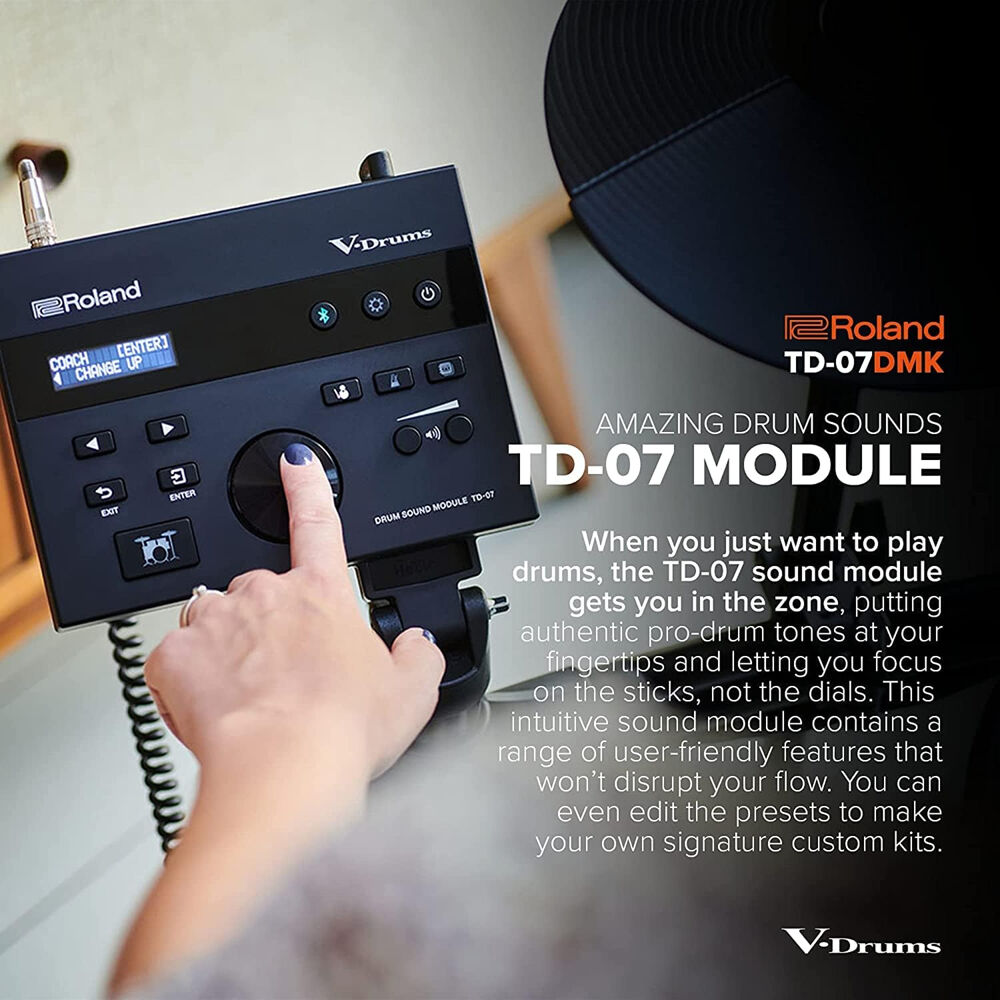 Roland TD-07DMK TURBO GT 143 Sons + 50 Kits + Bluetooth