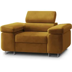 SESSEL CALVO Polstersessel Loungesessel ergonomisch, Gelb