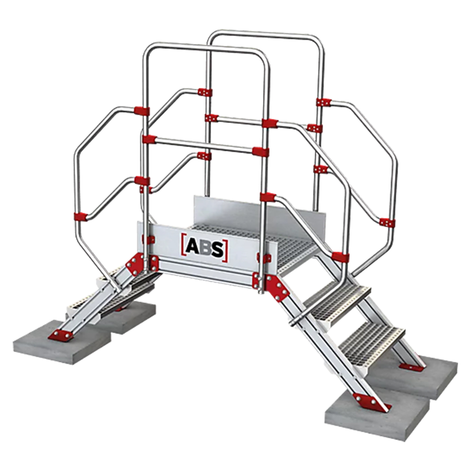 ABS Safety ABS Überstieg mit 600mm Höhe & 600mm Podest Länge