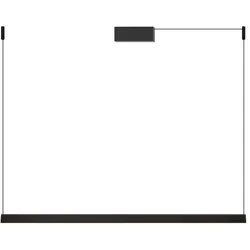 ROSSINI ILLUMINAZIONE Daisho Pro LED-Hängeleuchte 42W 3000K CRI90 156,5 cm Schwarz minimal UGR minore 19 – Rossini